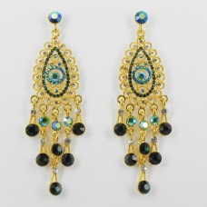 512346-214 emerald crystal earring